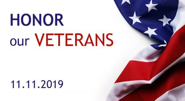 2019 Veteran's Day Thank you