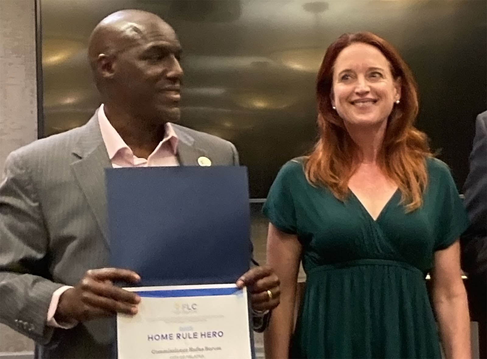 Commissioner Rufus Borom Honored